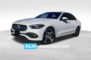 2024 Mercedes-Benz C-Class with Manufaktur Moonlight White Met Exterior