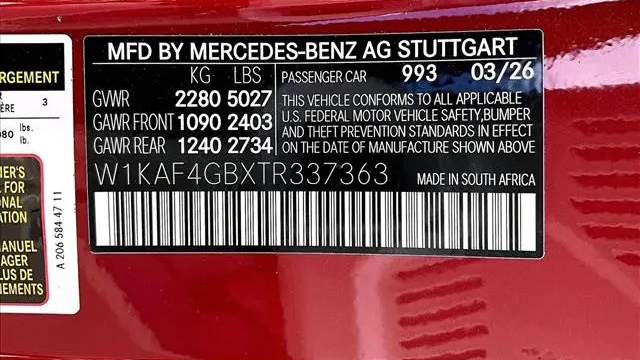2026 Mercedes-Benz C-Class C 300
