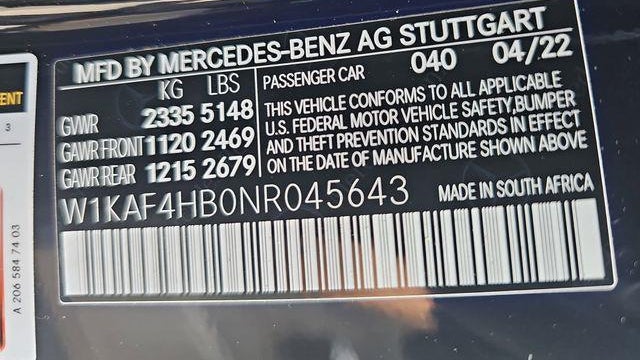 2022 Mercedes-Benz C-Class C 300 4MATIC