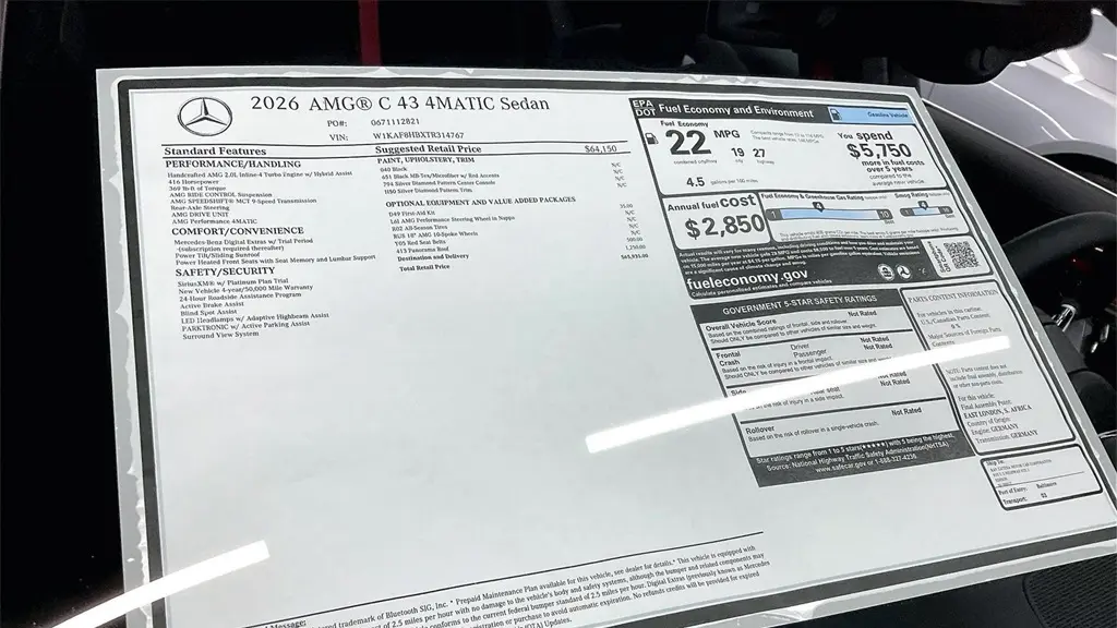 2026 Mercedes-Benz C-Class AMG C 43