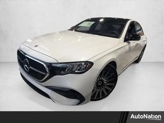 2026 Mercedes-Benz E-Class with Manufaktur Moonlight White Metallic Exterior
