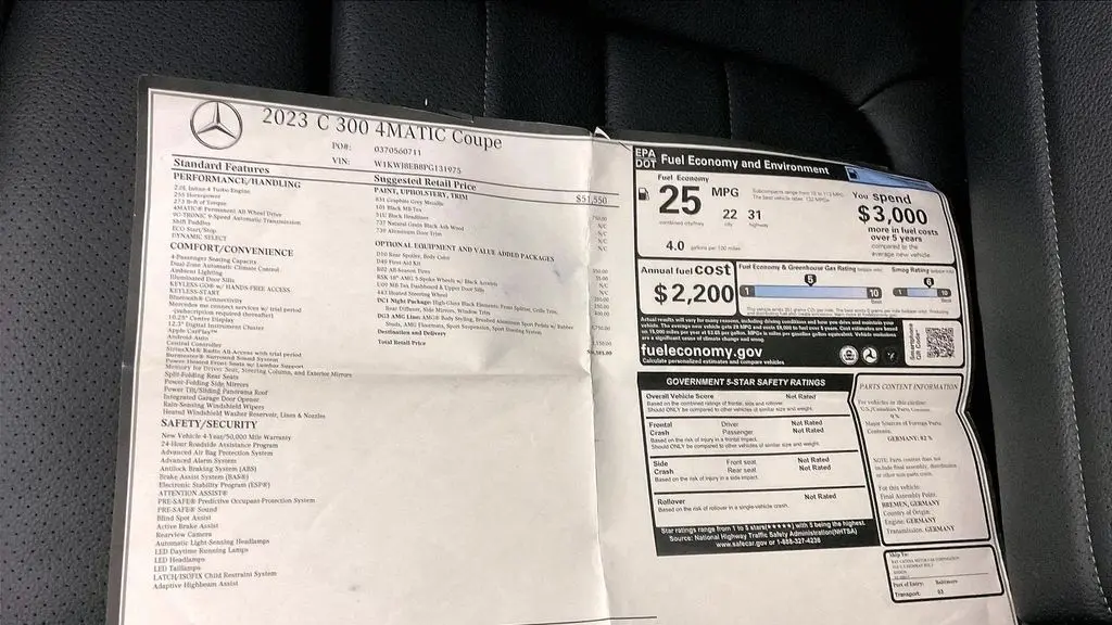 2023 Mercedes-Benz C-Class C 300 4MATIC