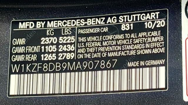 2021 Mercedes-Benz E-Class E 350
