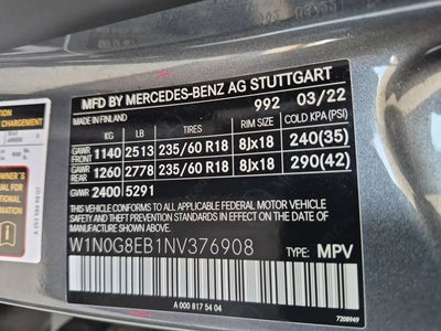 2022 Mercedes-Benz GLC AWD GLC 300 4MATIC 4DR SUV