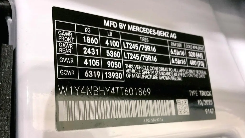 2026 Mercedes-Benz Sprinter 2500