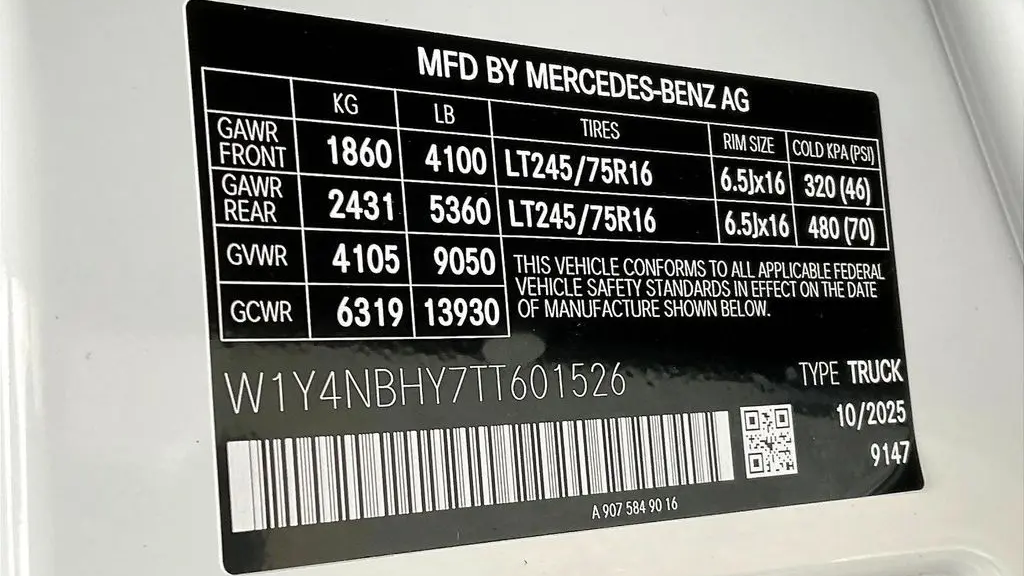 2026 Mercedes-Benz Sprinter 2500