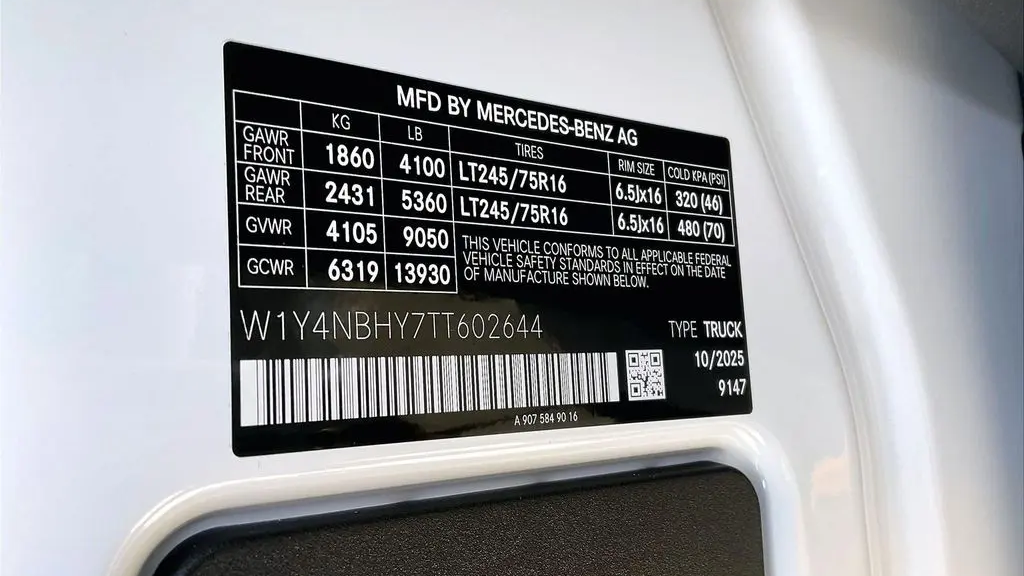 2026 Mercedes-Benz Sprinter 2500