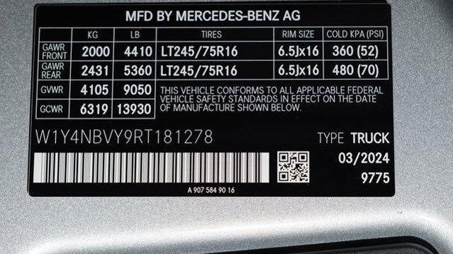 2024 Mercedes-Benz Sprinter 2500