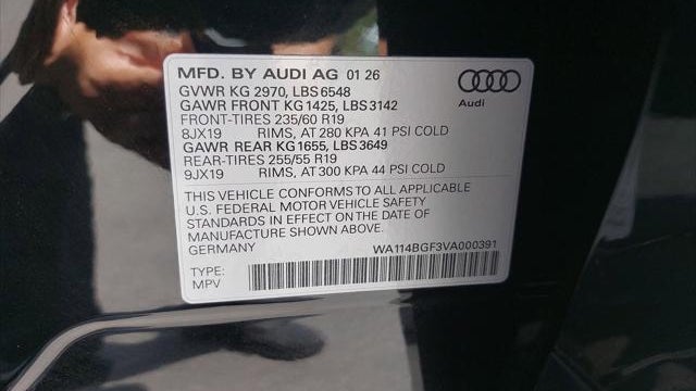 2027 Audi Q6 e-tron quattro Premium