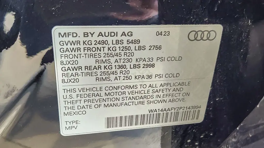 2023 Audi Q5 Sportback quattro S line Premium 45 TFSI