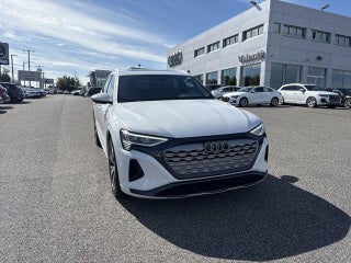2024 Audi Q8 e-tron with Glacier White Metallic Exterior