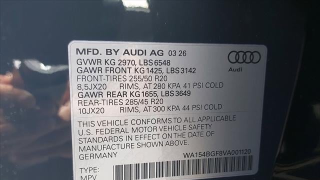 2027 Audi Q6 e-tron quattro Premium Plus
