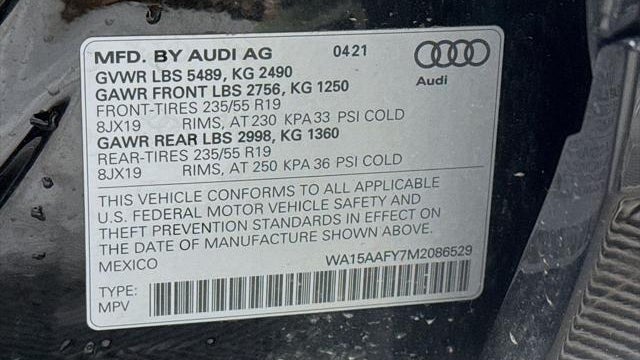 2021 Audi Q5 Sportback quattro Premium Plus 45 TFSI