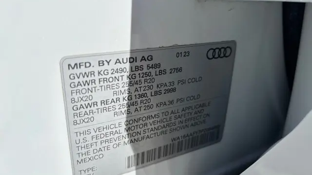 2023 Audi Q5 Sportback quattro S line Prestige 45 TFSI