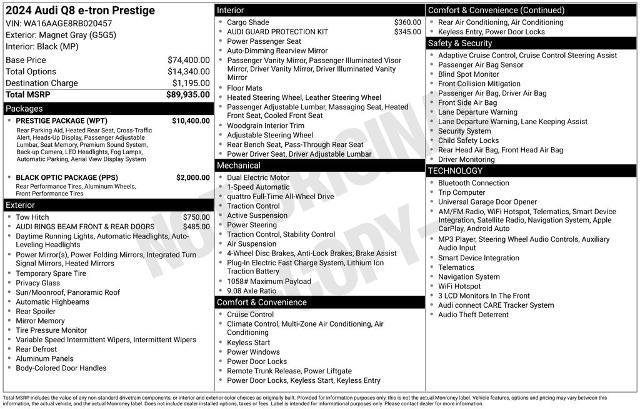 2024 Audi Q8 - $43,490