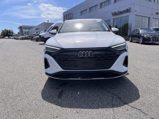 2024 Audi Q8 e-tron with Glacier White Metallic Exterior