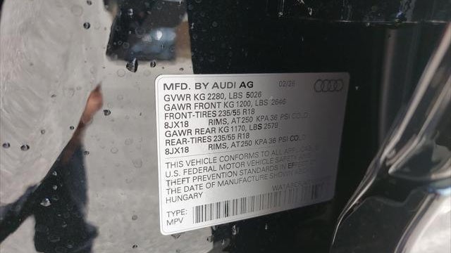 2026 Audi Q3 quattro S line TFSI