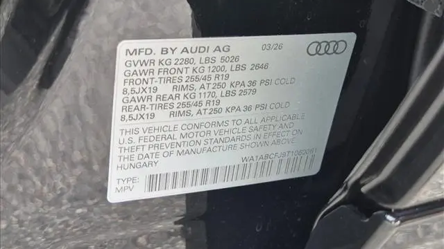 2026 Audi Q3 quattro S line TFSI