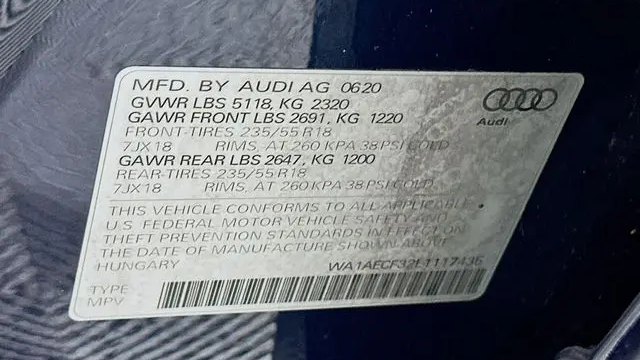 2020 Audi Q3 quattro Premium 45 TFSI