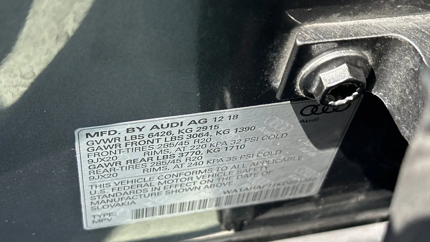 2019 Audi Q7 quattro Premium 45 TFSI