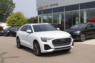 2024 Audi Q8 with Glacier White Metallic Exterior