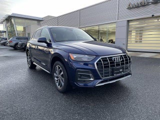 2021 Audi Q5 with Navarra Blue Metallic Exterior