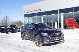 2021 Audi Q5 with Navarra Blue Metallic Exterior