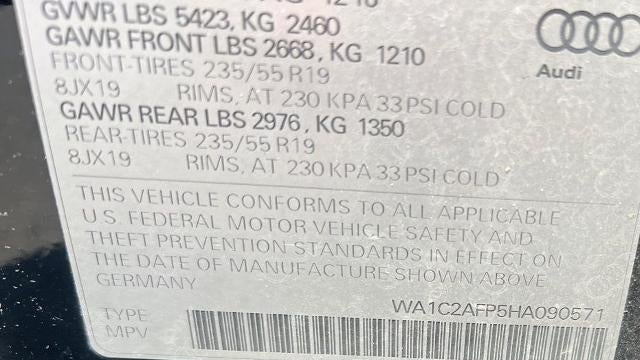2017 Audi Q5 2.0T quattro Premium