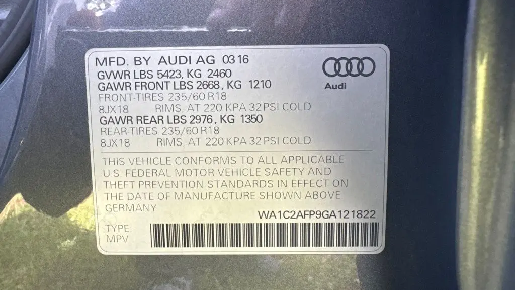 2016 Audi Q5 2.0T quattro Premium