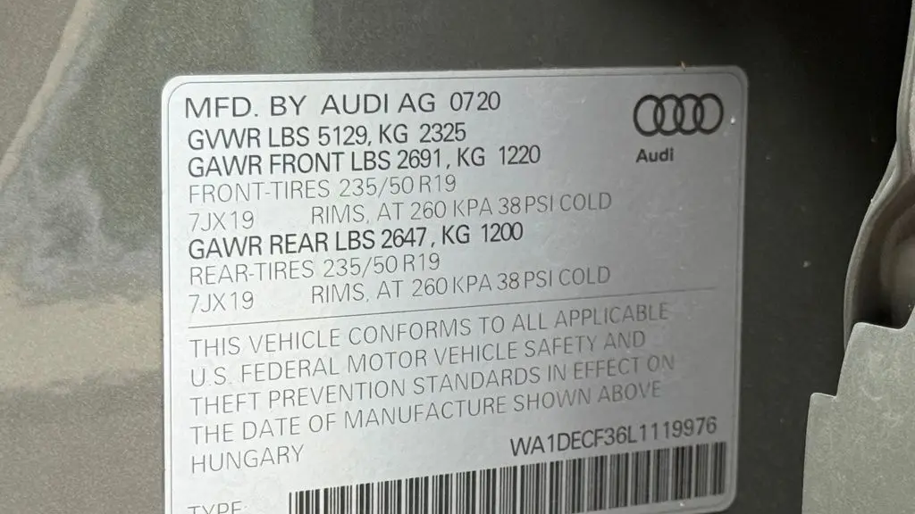 2020 Audi Q3 quattro S line Premium 45 TFSI
