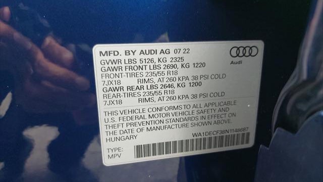 2022 Audi Q3 quattro S line Premium 45 TFSI