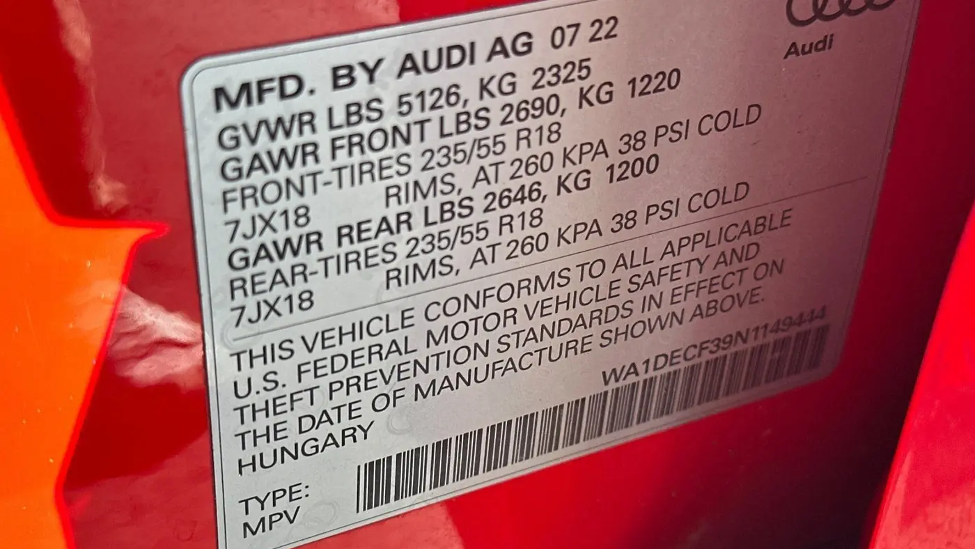 2022 Audi Q3 quattro S line Premium 45 TFSI