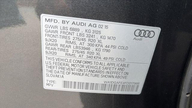 2015 Audi Q7 3.0T quattro S line Prestige
