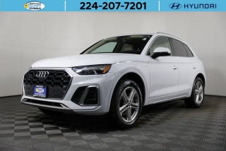 2021 Audi Q5 with Glacier White Metallic Exterior