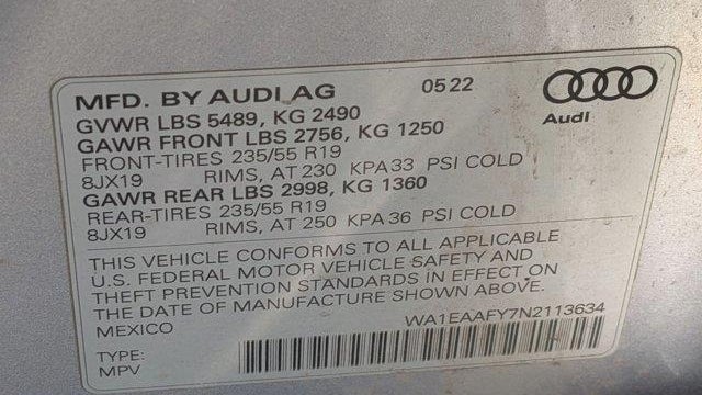 2022 Audi Q5 quattro S line Prem Plus 45 TFSI