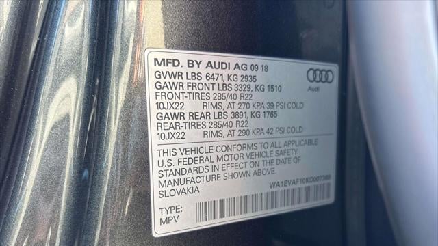 2019 Audi Q8 quattro Premium Plus 55 TFSI