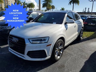 2018 Audi Q3 with Cortina White Exterior