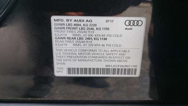 2018 Audi Q3 2.0T quattro Premium Plus