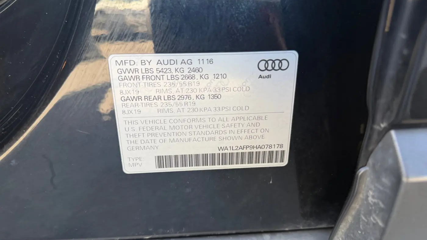 2017 Audi Q5 2.0T quattro Premium Plus