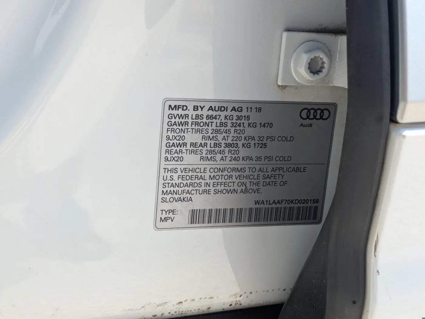 2019 Audi Q7 - $15,996