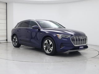 2022 Audi e-tron with Navarra Blue Metallic Exterior