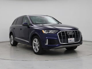 2021 Audi Q7 with Navarra Blue Metallic Exterior