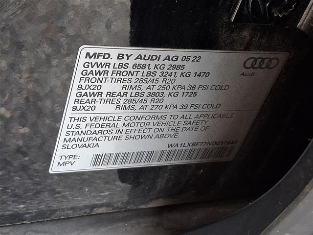 2022 Audi Q7 - $32,589