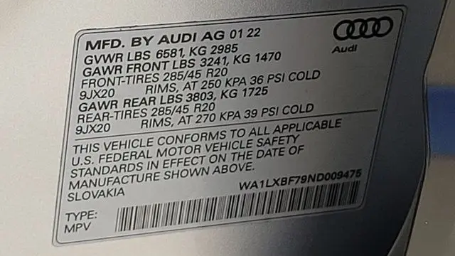 2022 Audi Q7 quattro Premium Plus 55 TFSI