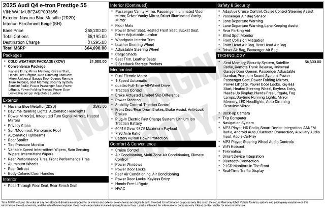 2025 Audi Q4 - $36,999