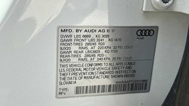2018 Audi Q7 3.0T quattro Prestige