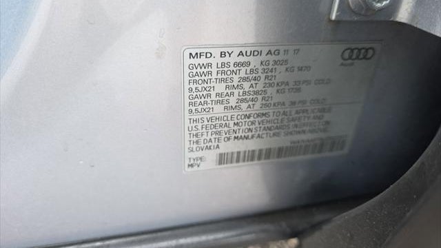 2018 Audi Q7 3.0T quattro Prestige