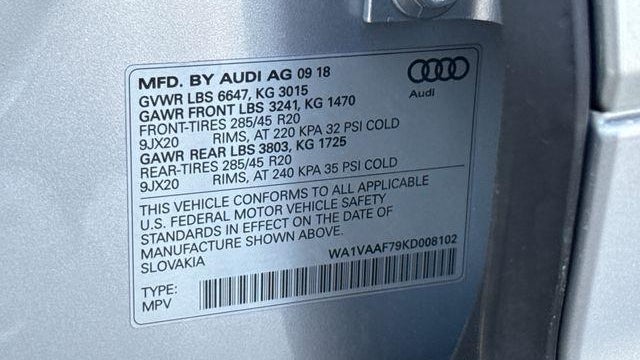 2019 Audi Q7 quattro Prestige 55 TFSI