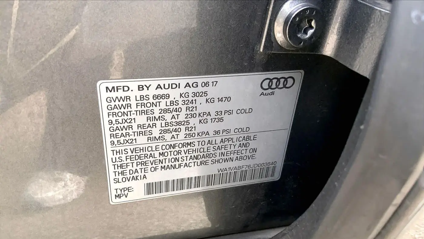 2018 Audi Q7 3.0T quattro Prestige