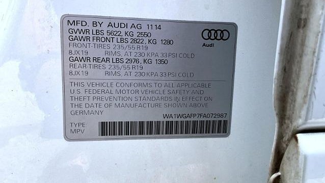 2015 Audi Q5 3.0T quattro Prestige